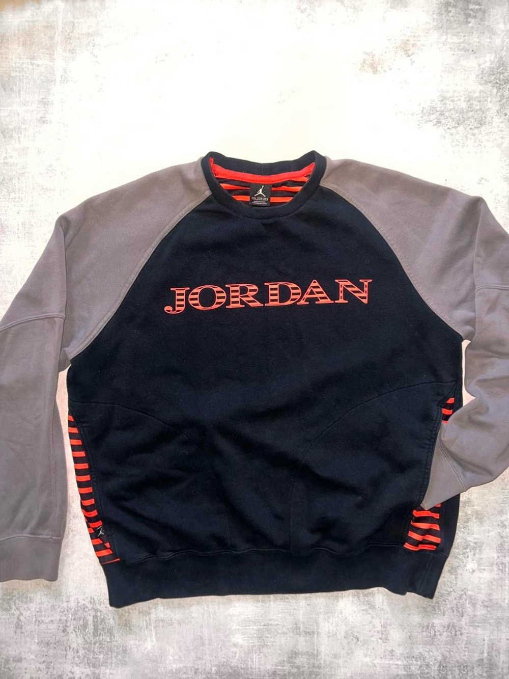 NIKE AIR JORDAN AJX STENCIL FLEECE SWEATSHIRT